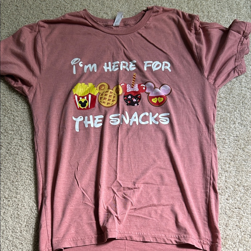 Kids Snack-Themed Graphic Tee - Dusty Rose